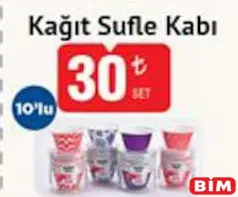 KAĞIT SUFLE KABI 10'LU fiyat ve kampanya bilgisi